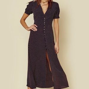 Cleobella Avery Dress Mini Polka Dots with V-Neck